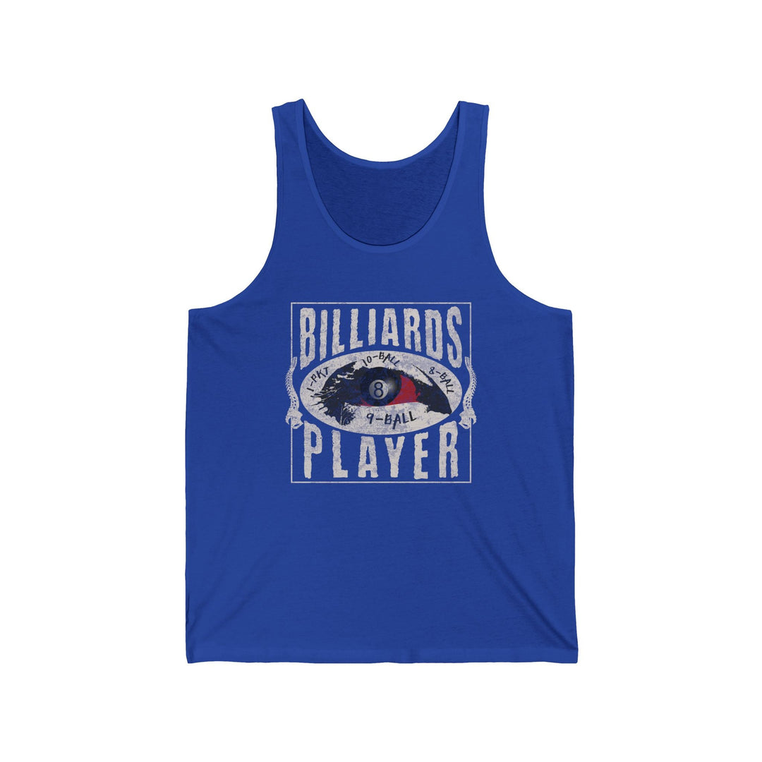Billiards Player - Eye of the Storm - Unisex Tank Top - BFLY BILLIARDS