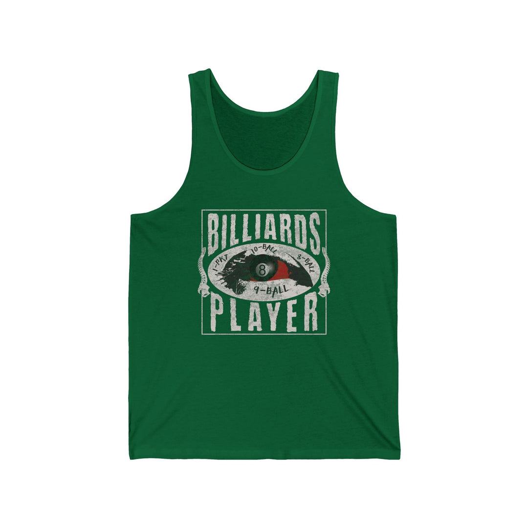 Billiards Player - Eye of the Storm - Unisex Tank Top - BFLY BILLIARDS
