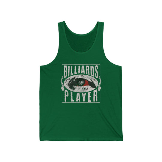 Billiards Player - Eye of the Storm - Unisex Tank Top - BFLY BILLIARDS