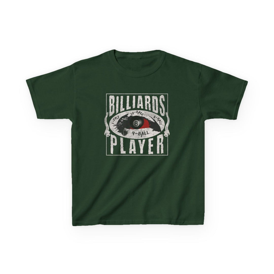 Billiards Player - Eye of the Storm - Youth Cotton Tee - BFLY BILLIARDS