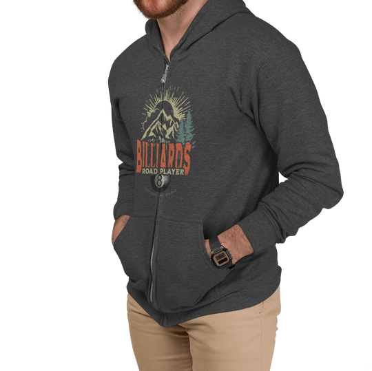 Billiards Road Player - Full Zip Hoodie - BFLY BILLIARDS