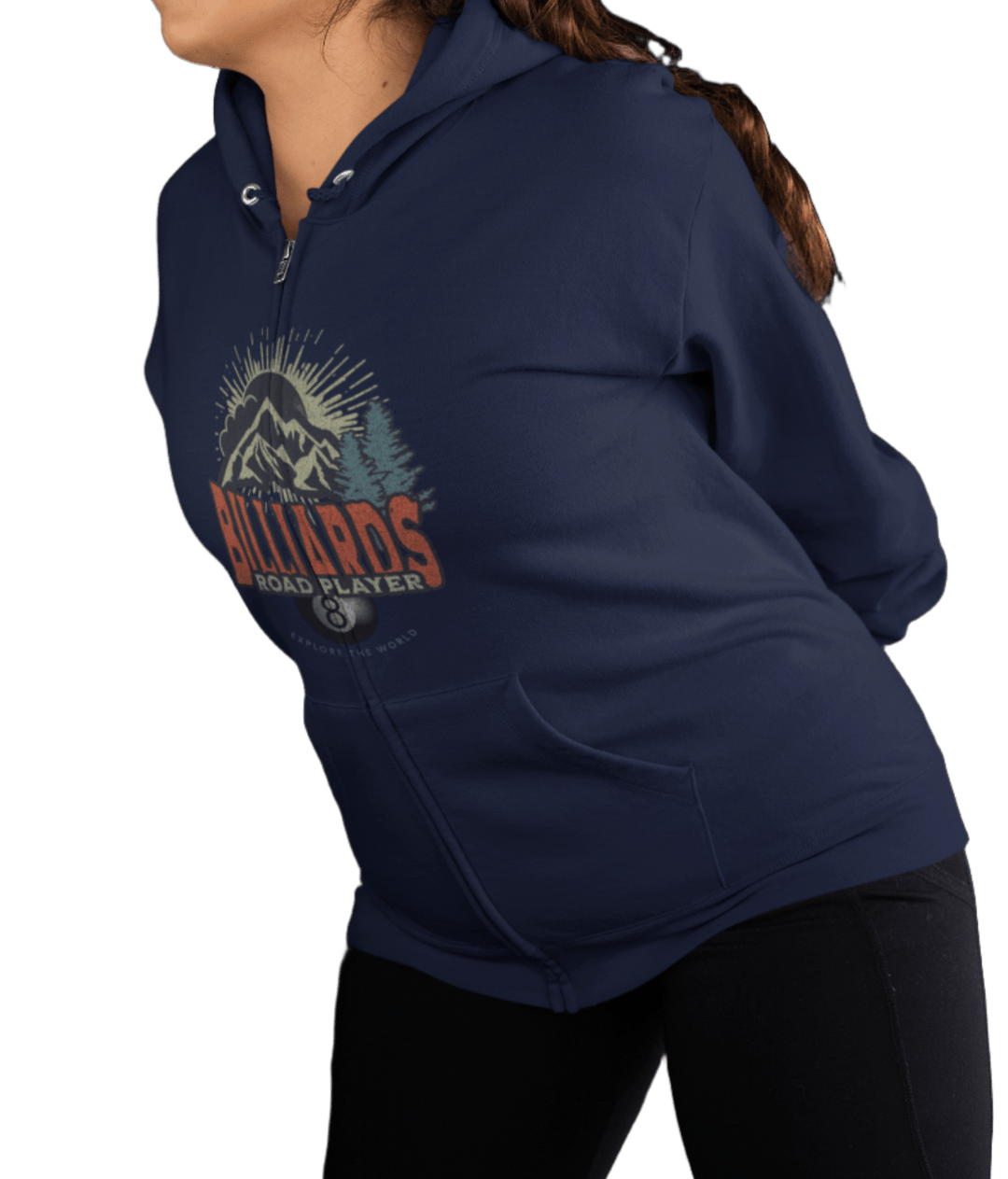 Billiards Road Player - Full Zip Hoodie - BFLY BILLIARDS
