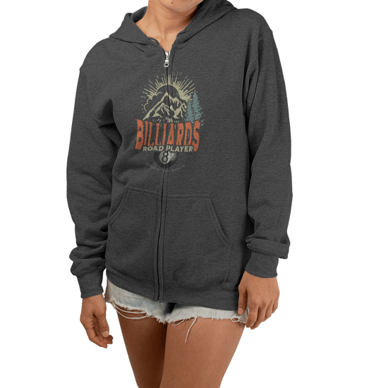 Billiards Road Player - Full Zip Hoodie - BFLY BILLIARDS