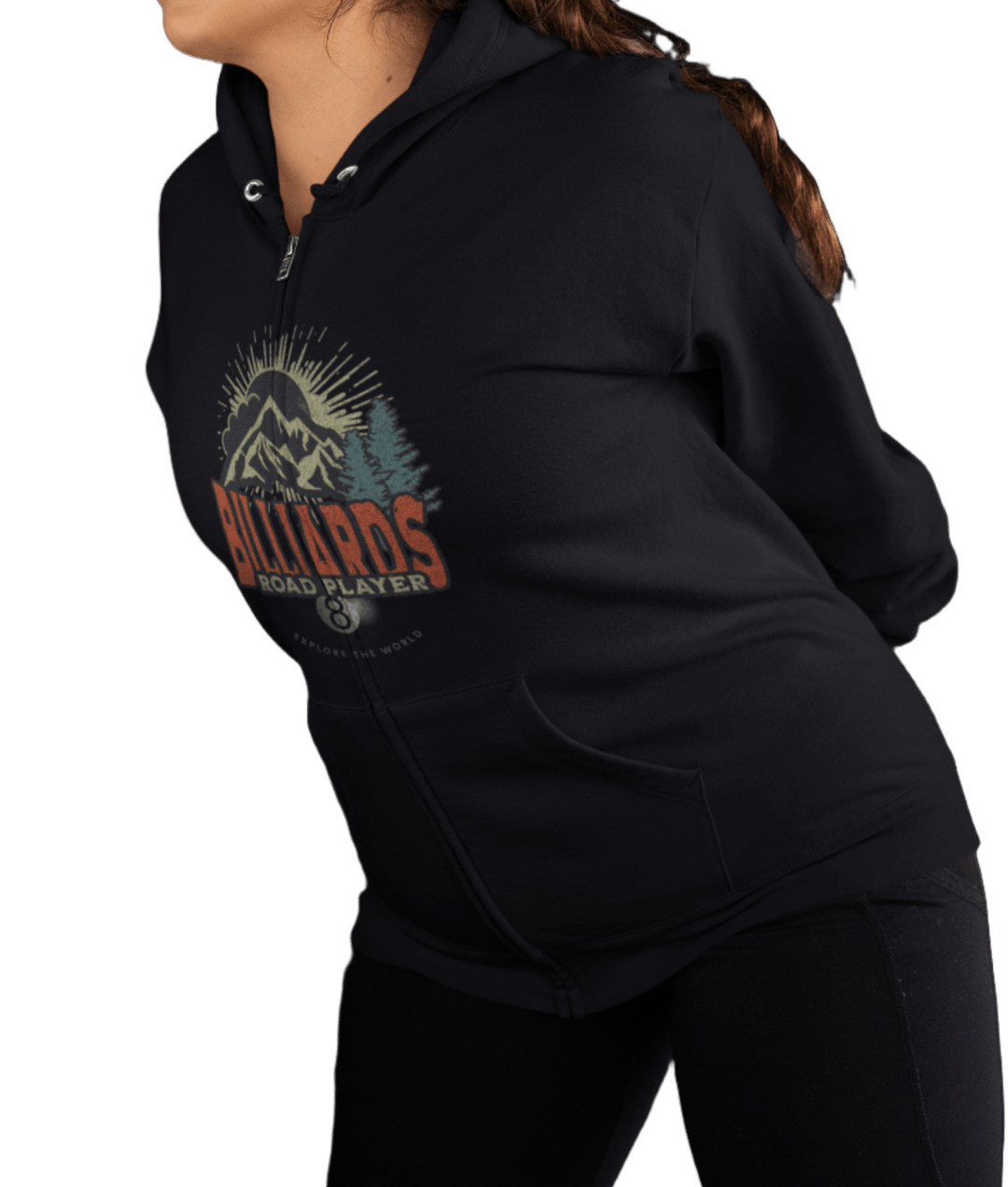 Billiards Road Player - Full Zip Hoodie - BFLY BILLIARDS