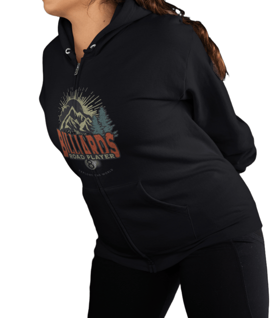 Billiards Road Player - Full Zip Hoodie - BFLY BILLIARDS