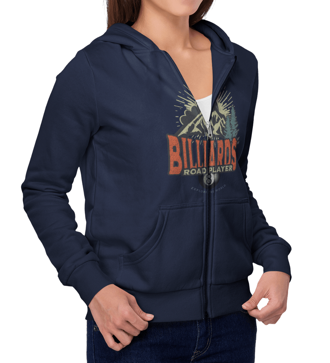 Billiards Road Player - Full Zip Hoodie - BFLY BILLIARDS