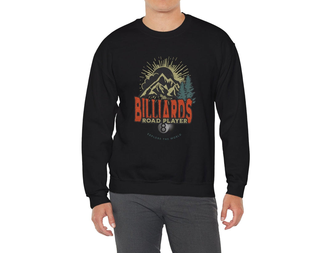 Billiards Road Player - Unisex Crewneck Sweatshirt - BFLY BILLIARDS