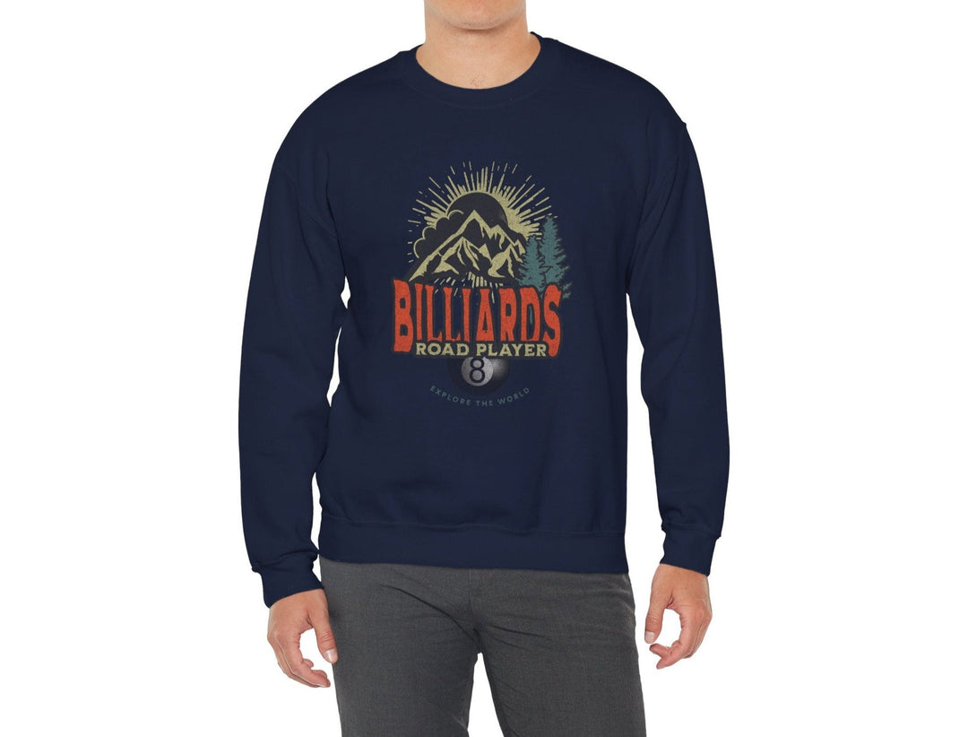 Billiards Road Player - Unisex Crewneck Sweatshirt - BFLY BILLIARDS