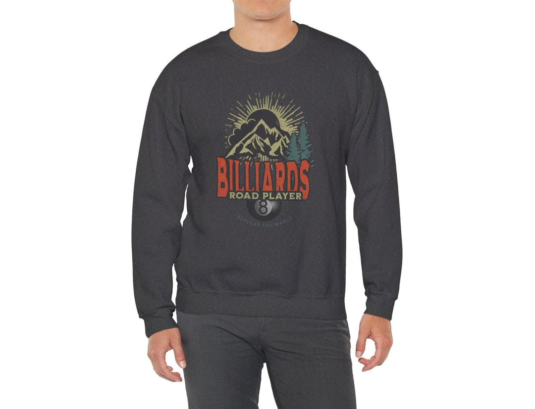 Billiards Road Player - Unisex Crewneck Sweatshirt - BFLY BILLIARDS