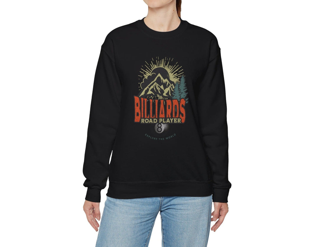 Billiards Road Player - Unisex Crewneck Sweatshirt - BFLY BILLIARDS