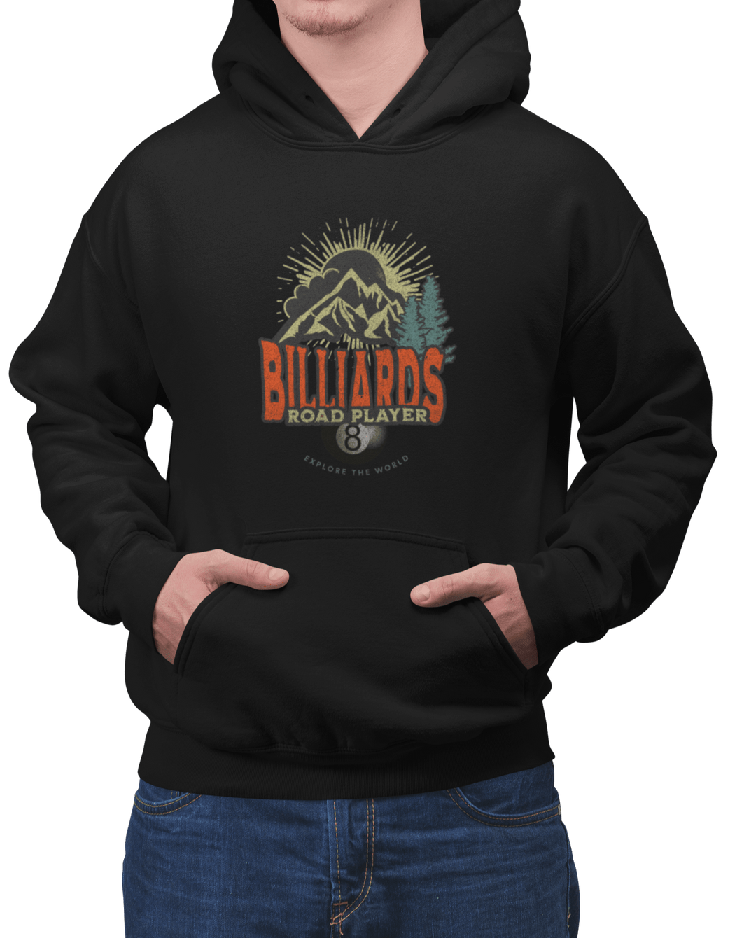 Billiards Road Player - Unisex Pullover Hoodie - BFLY BILLIARDS