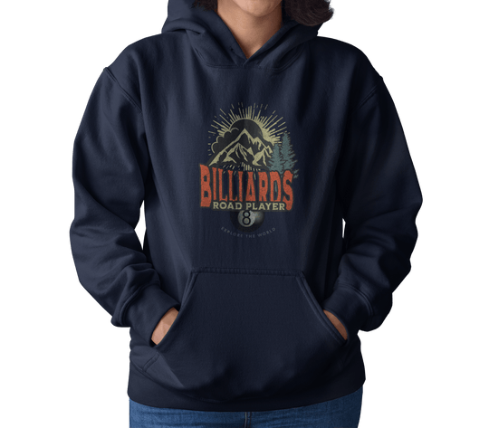 Billiards Road Player - Unisex Pullover Hoodie - BFLY BILLIARDS