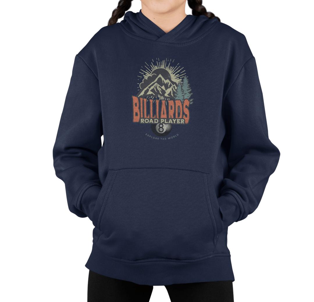 Billiards Road Player - Unisex Youth Pullover Hoodie - BFLY BILLIARDS
