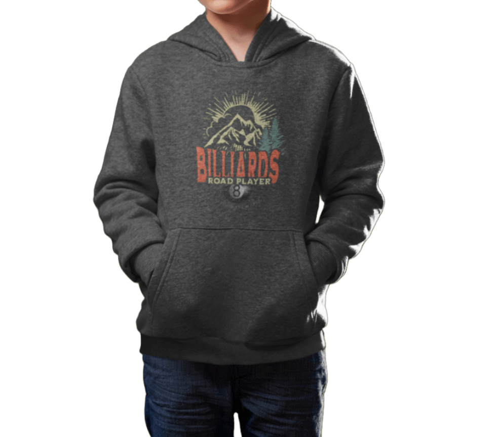 Billiards Road Player - Unisex Youth Pullover Hoodie - BFLY BILLIARDS