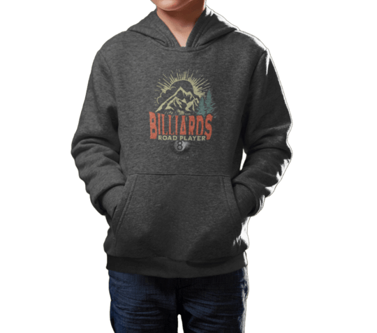 Billiards Road Player - Unisex Youth Pullover Hoodie - BFLY BILLIARDS