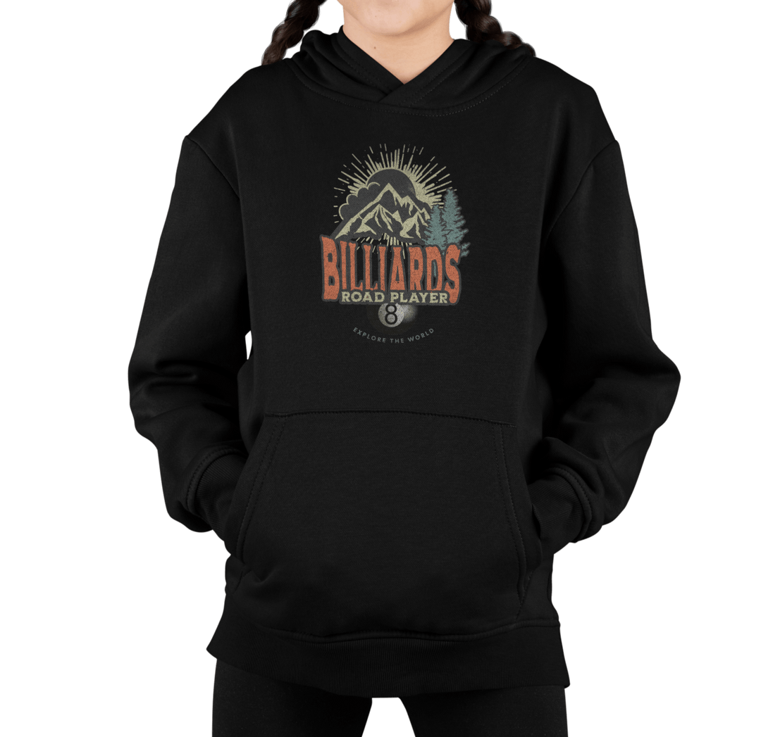 Billiards Road Player - Unisex Youth Pullover Hoodie - BFLY BILLIARDS