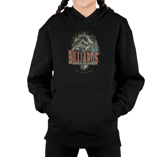 Billiards Road Player - Unisex Youth Pullover Hoodie - BFLY BILLIARDS