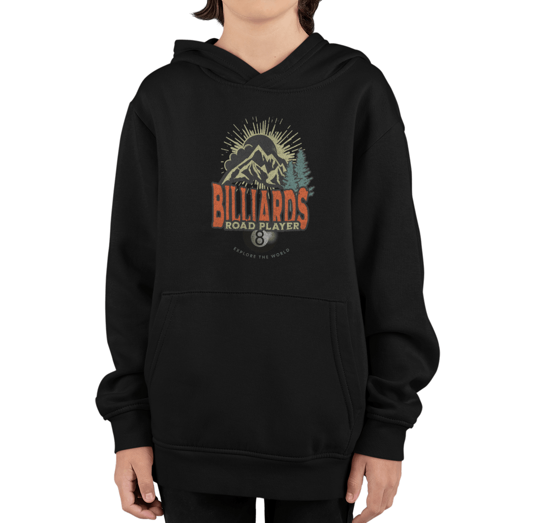 Billiards Road Player - Unisex Youth Pullover Hoodie - BFLY BILLIARDS