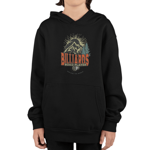 Billiards Road Player - Unisex Youth Pullover Hoodie - BFLY BILLIARDS