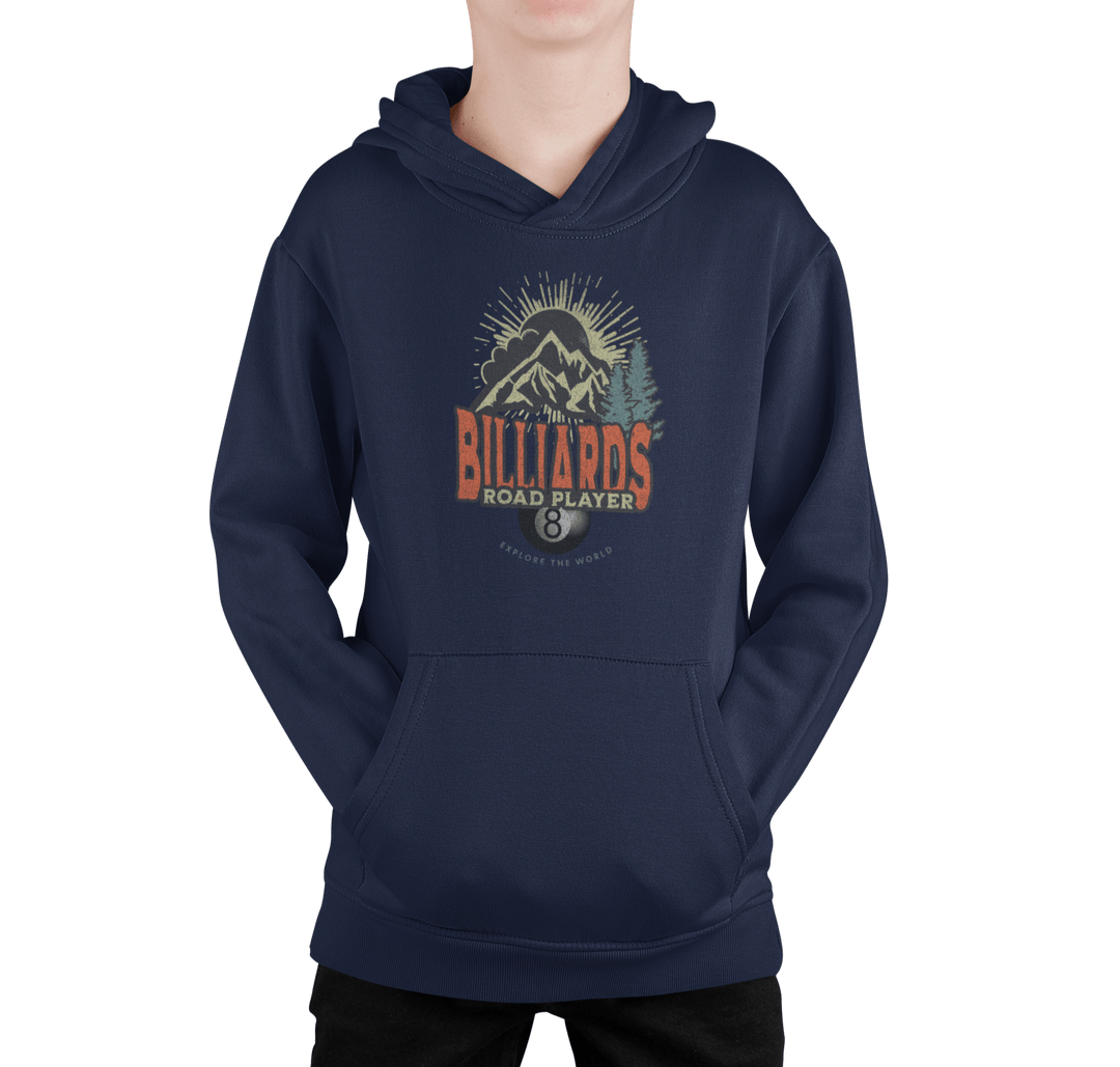 Billiards Road Player - Unisex Youth Pullover Hoodie - BFLY BILLIARDS