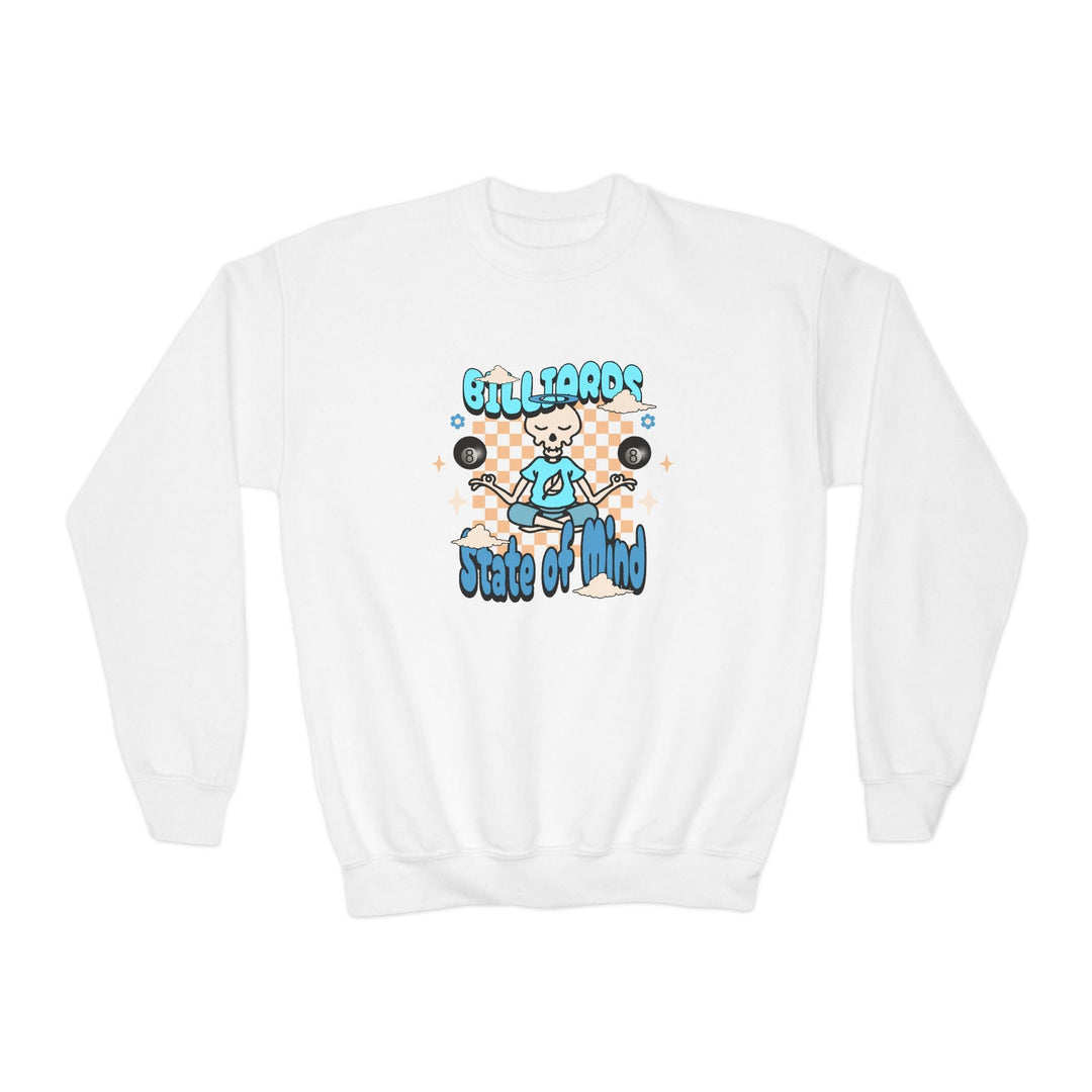 Billiards State of Mind - Unisex Youth Crewneck Sweatshirt - BFLY BILLIARDS
