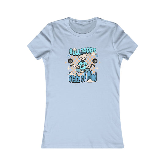 Billiards State of Mind - Women's Fitted Tee - BFLY BILLIARDS