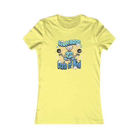 Billiards State of Mind - Women's Fitted Tee - BFLY BILLIARDS