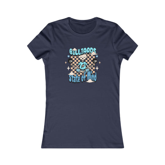 Billiards State of Mind - Women's Fitted Tee - BFLY BILLIARDS