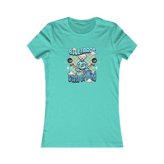 Billiards State of Mind - Women's Fitted Tee - BFLY BILLIARDS