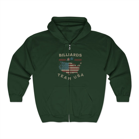 Billiards - Team USA - Full Zip Hoodie - BFLY BILLIARDS