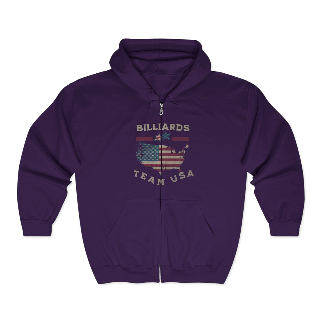 Billiards - Team USA - Full Zip Hoodie - BFLY BILLIARDS