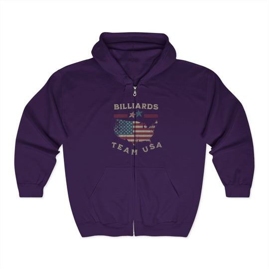 Billiards - Team USA - Full Zip Hoodie - BFLY BILLIARDS