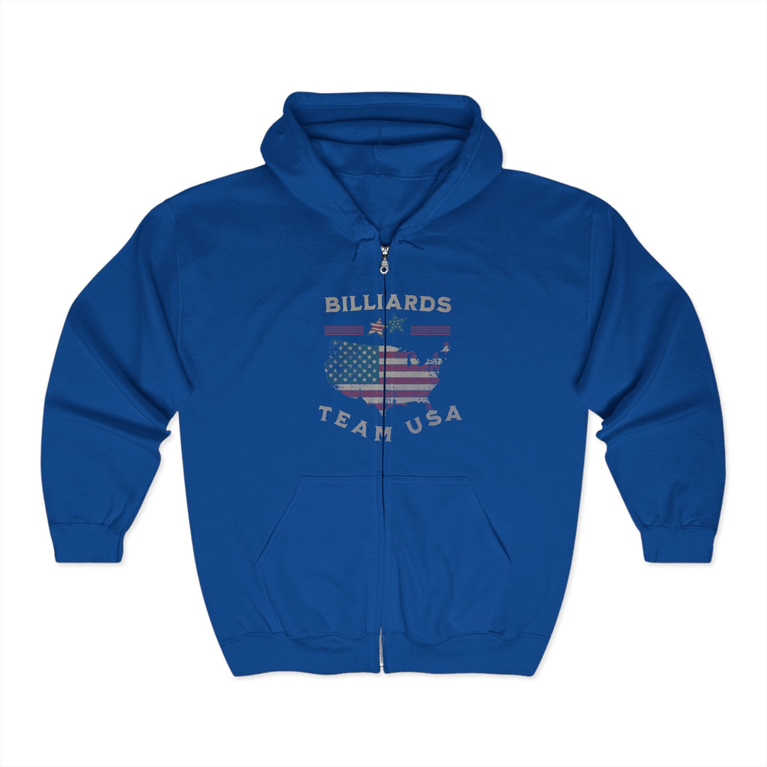 Billiards - Team USA - Full Zip Hoodie - BFLY BILLIARDS