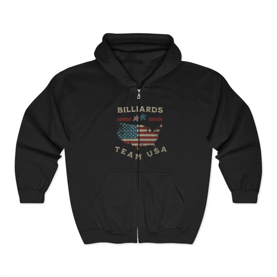 Billiards - Team USA - Full Zip Hoodie - BFLY BILLIARDS