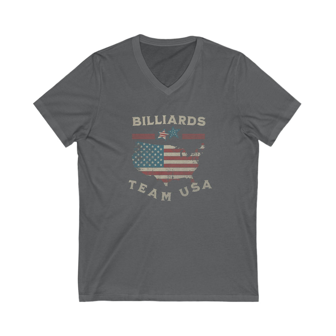 Billiards - Team USA - Unisex V - Neck Tee - BFLY BILLIARDS