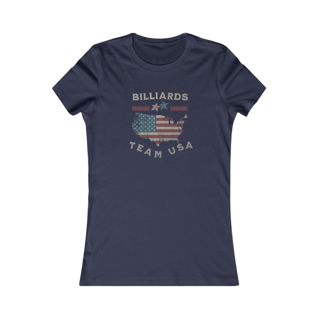 Billiards - Team USA - Women's Fitted Tee - BFLY BILLIARDS