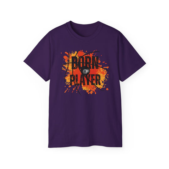 Born Player - 8 Ball - Unisex Cotton T-Shirt - BFLY BILLIARDS