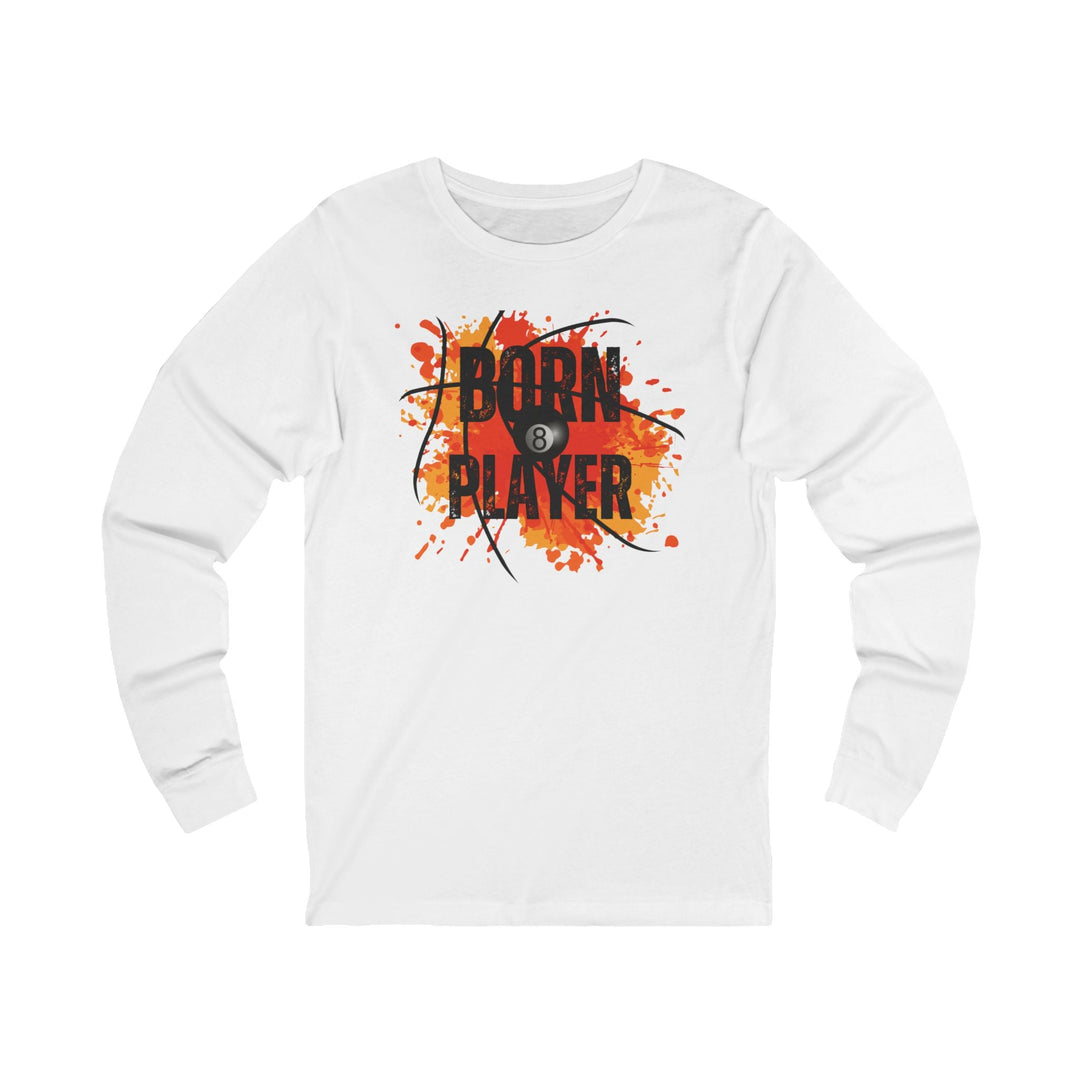 Born Player - 8 Ball - Unisex Long Sleeve Tee - BFLY BILLIARDS