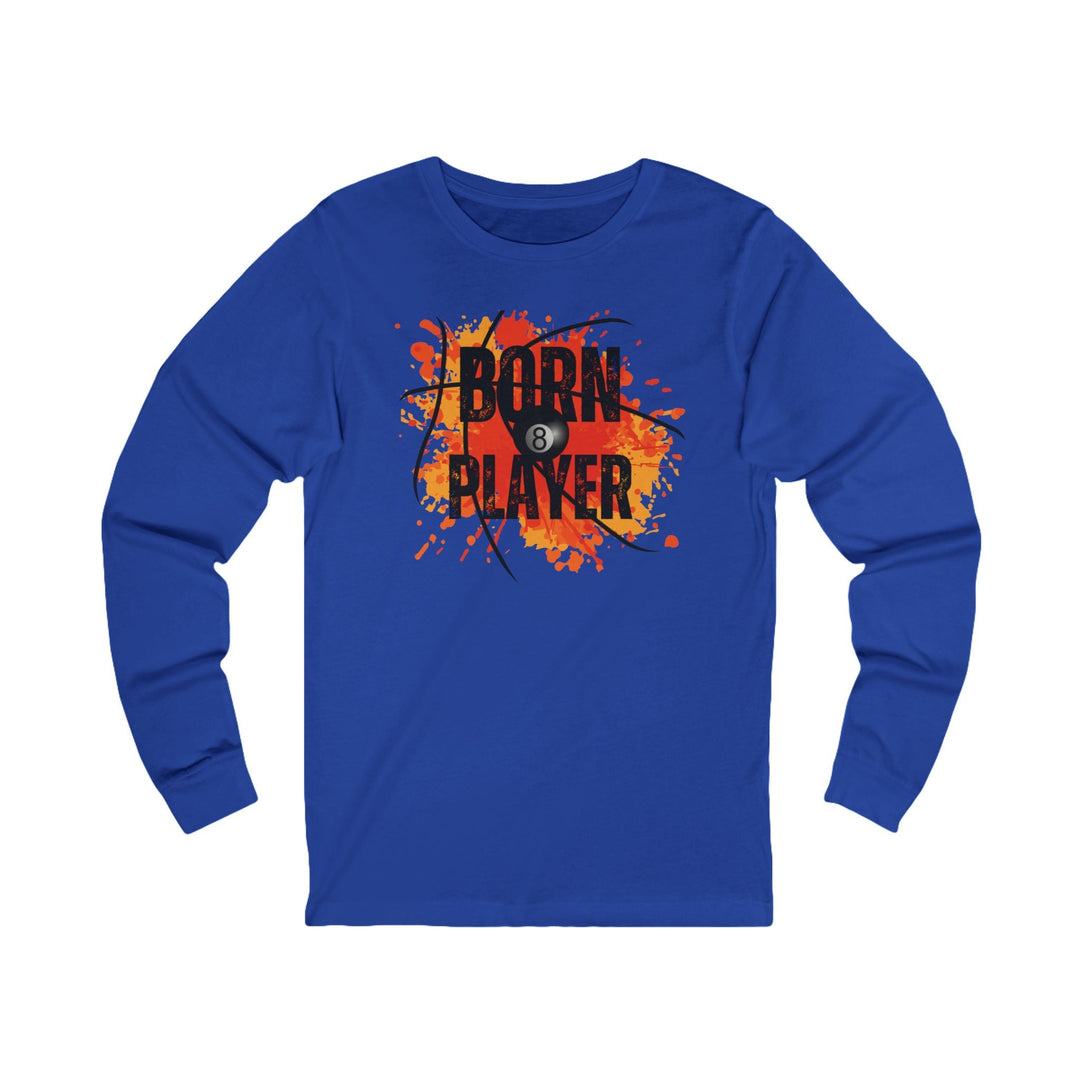 Born Player - 8 Ball - Unisex Long Sleeve Tee - BFLY BILLIARDS