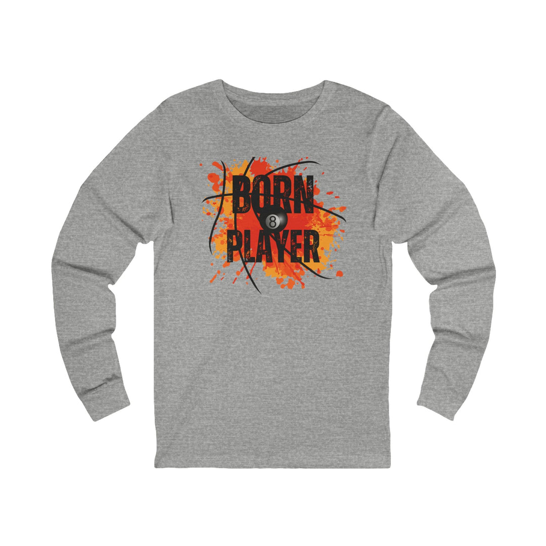 Born Player - 8 Ball - Unisex Long Sleeve Tee - BFLY BILLIARDS