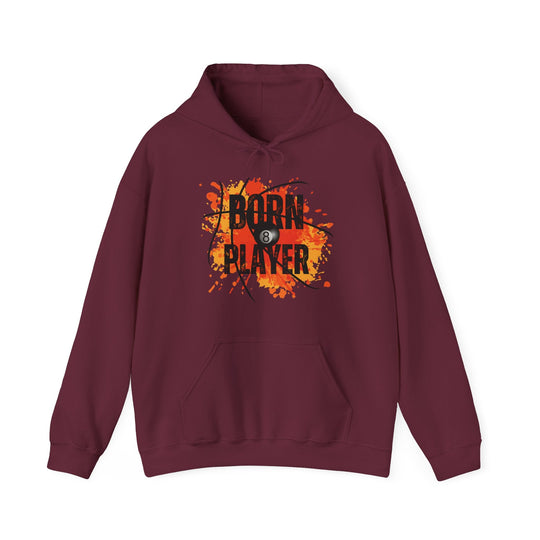 Born Player - 8 Ball - Unisex Pullover Hoodie - BFLY BILLIARDS