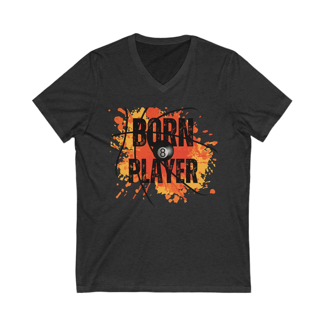 Born Player - 8 Ball - Unisex V - Neck Tee - BFLY BILLIARDS