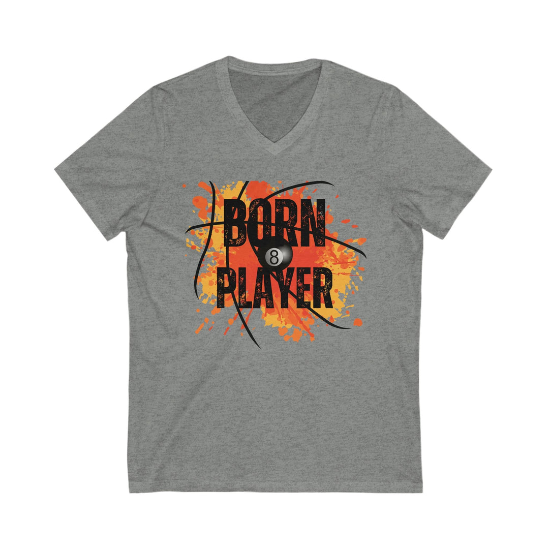Born Player - 8 Ball - Unisex V - Neck Tee - BFLY BILLIARDS