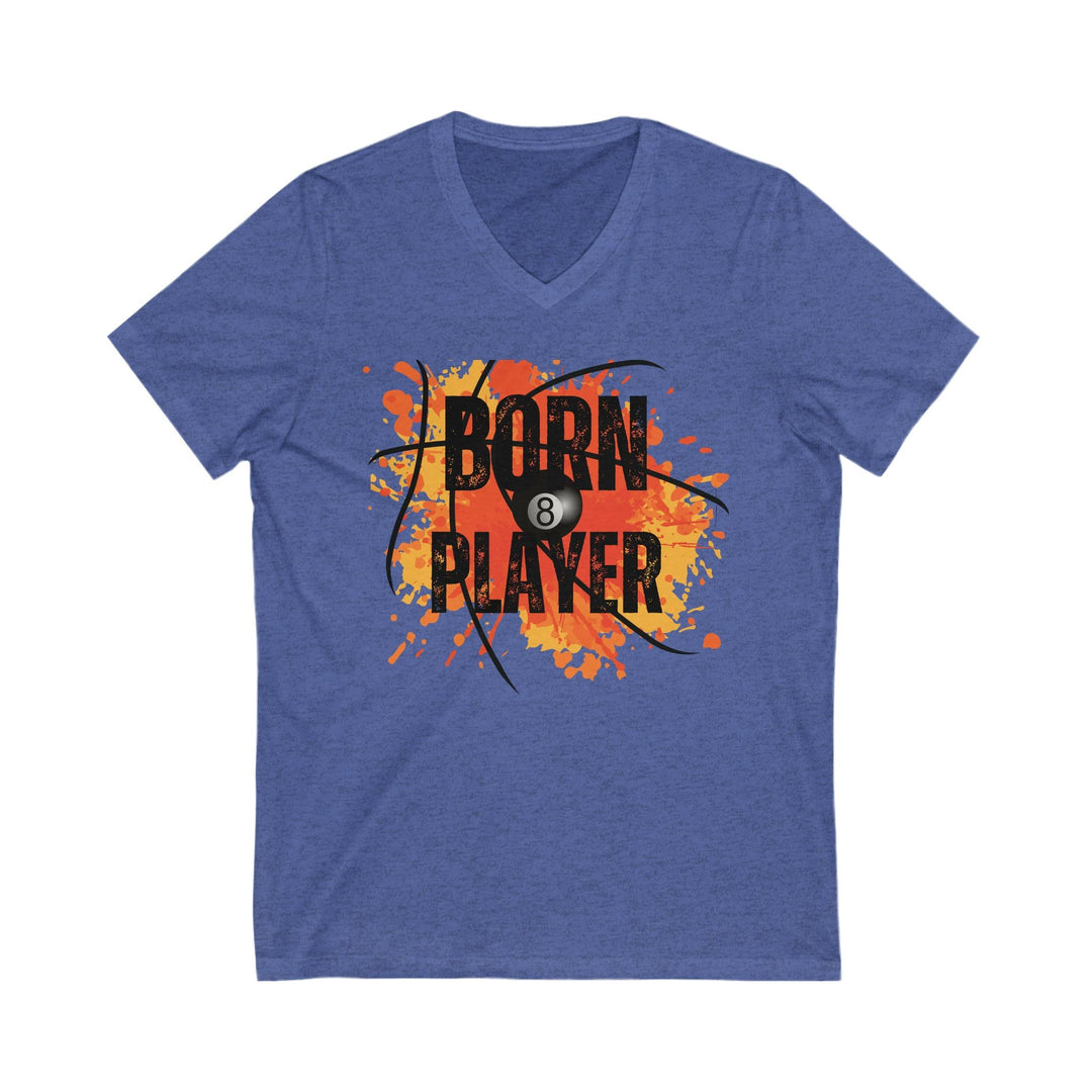 Born Player - 8 Ball - Unisex V - Neck Tee - BFLY BILLIARDS