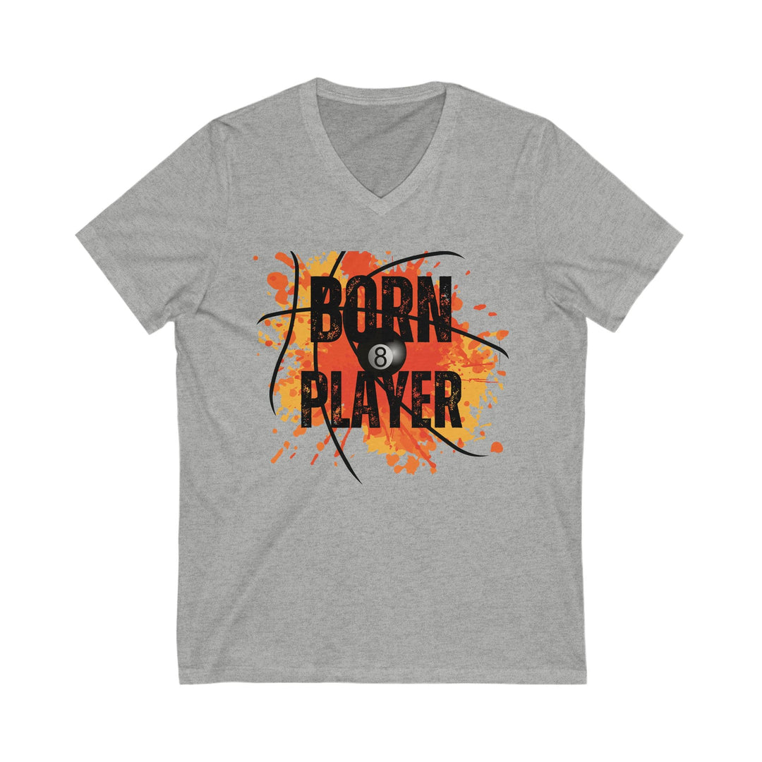 Born Player - 8 Ball - Unisex V - Neck Tee - BFLY BILLIARDS