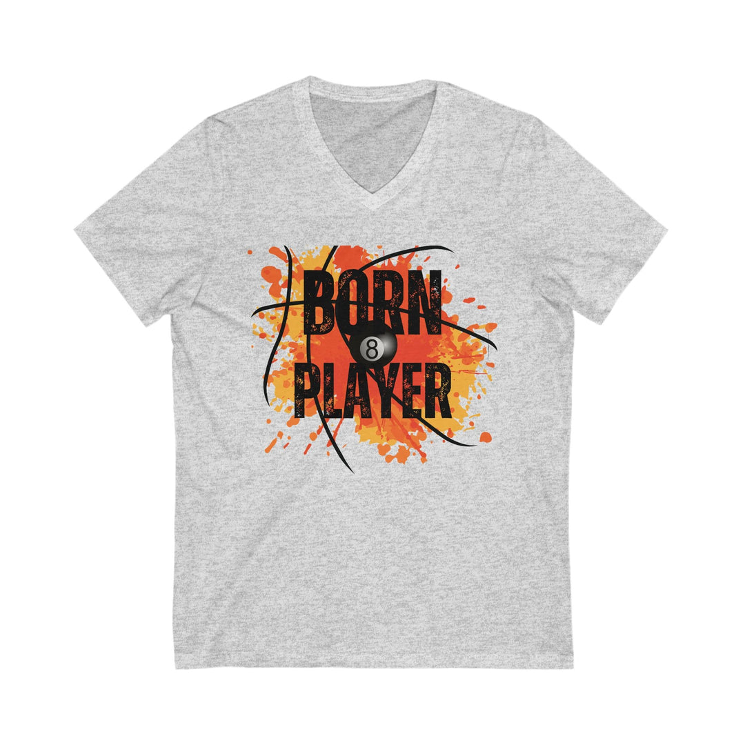 Born Player - 8 Ball - Unisex V - Neck Tee - BFLY BILLIARDS