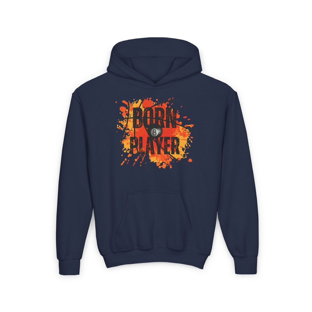 Born Player - 8 Ball - Unisex Youth Pullover Hoodie - BFLY BILLIARDS