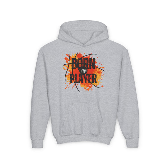 Born Player - 8 Ball - Unisex Youth Pullover Hoodie - BFLY BILLIARDS