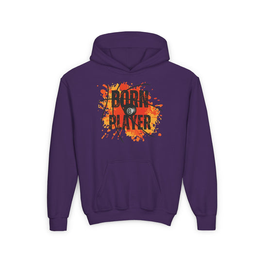 Born Player - 8 Ball - Unisex Youth Pullover Hoodie - BFLY BILLIARDS