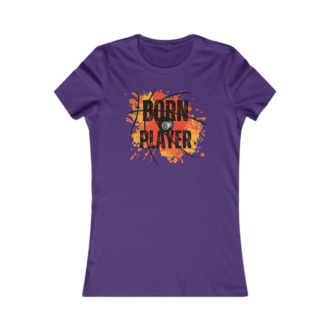 Born Player - 8 Ball - Women's Fitted Tee - BFLY BILLIARDS